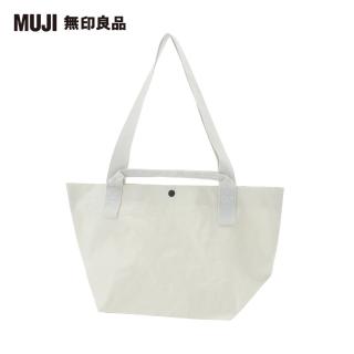 【MUJI 無印良品】聚乙烯迷你托特包/淺米.約45x26x19cm