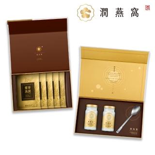 【潤燕窩】雙重好禮 24K極濃燕窩二入＋藜麥燕窩五入(燕窩)