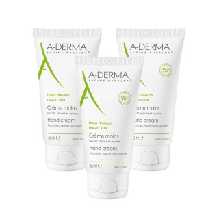 【A-DERMA 艾芙美】護手霜50ml(3入超值組)