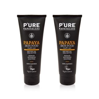 【澳洲Pure Papayacare】番木瓜皮膚養護滋潤萬用膏(2入組 75g/條)