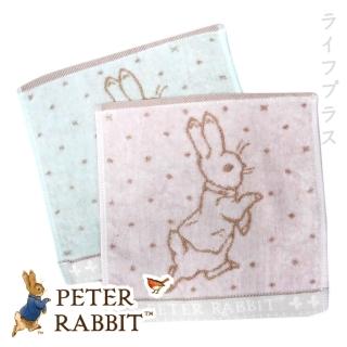 【PETER RABBIT 比得兔】比得兔提花舒絨手帕巾/無捻精繡手帕巾-PR323/PR324-MT(12入)