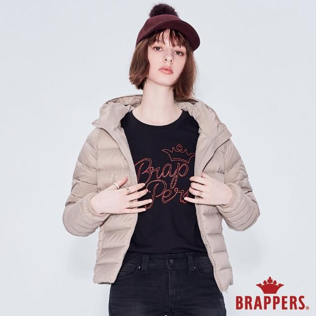 【BRAPPERS】女款 連帽羽絨外套(淺卡其)