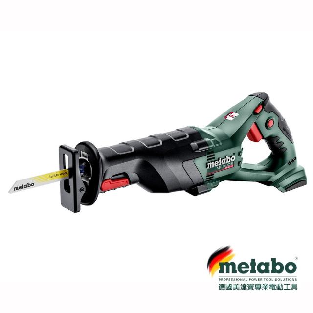 【metabo 美達寶】德國美達寶 18V鋰電無刷重型軍刀鋸 SSE 18 LTX BL(無充電器電池)