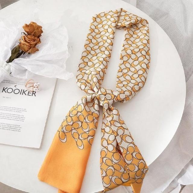 Vivi 流行生活館 韓版春秋百搭領巾 長絲巾 黃 Momo購物網