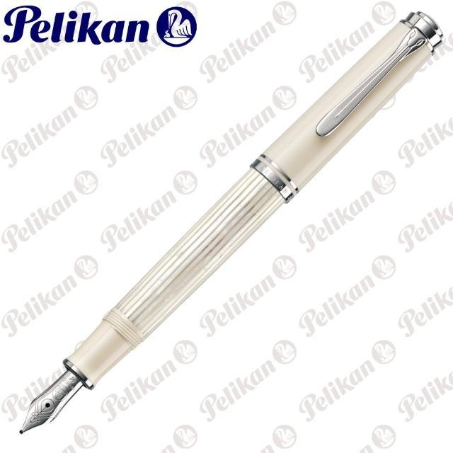 【Pelikan】百利金 M405 白條鋼筆(送原廠4001大瓶裝墨水)