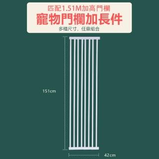 【PETDOS派多斯】寵物安全圍欄加高款延伸片 42公分(超長安裝 加高加寬 免鑽孔)