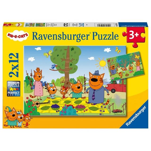 【Ravensburger】維寶拼圖 綺奇貓 -2*12片(維寶 拼圖)