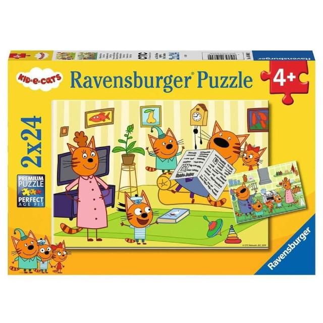 【Ravensburger】維寶拼圖 綺奇貓 -2*24片(維寶 拼圖)