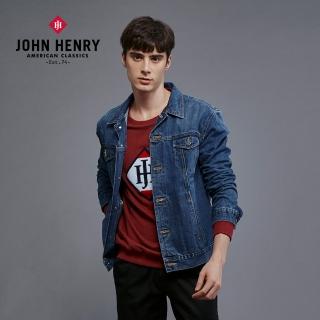 【JOHN HENRY】率性休閒牛仔外套-藍