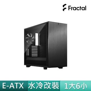 【Fractal Design】Define 7 TGD 全黑化 鋼化深黑玻璃透側電腦機殼(瑞典精品/GPU-31cm/CPU-18cm)