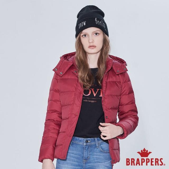 BRAPPERS【BRAPPERS】女款 休閒短版羽絨外套(暗紅)