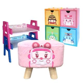 【kikimmy】救援小英雄豪禮三件組(木椅凳款式可選+疊疊架兩入組+積木盒四入組)