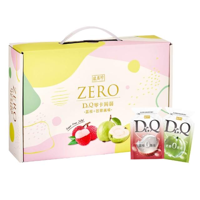 【盛香珍】Dr.Q雙味零卡蒟蒻果凍量販盒1000g/盒(荔枝+芭樂)(送禮推薦 伴手禮 零卡果凍 果凍禮盒)