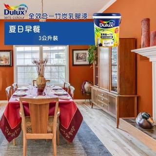 【得利】《室內莫蘭迪風格色》全效合一竹炭乳膠漆-夏日早餐（3公升裝）(內牆漆)