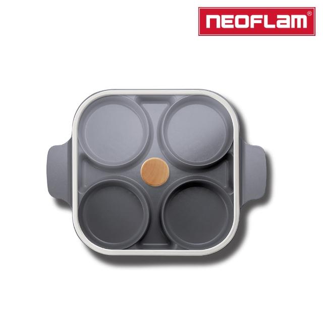 【NEOFLAM】Steam Plus Pan雙耳烹飪神器&玻璃蓋-兩色任選(IH爐適用/不挑爐具/含玻璃蓋)