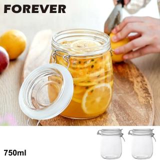 【日本FOREVER】多功能扣式密封罐750ml(2入組)