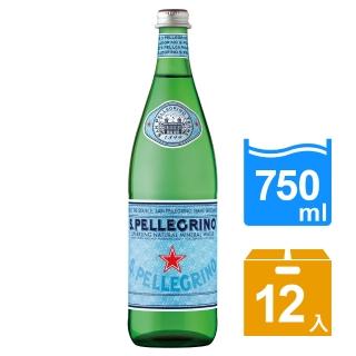 【S.Pellegrino聖沛黎洛】天然氣泡礦泉水750mlx12入/箱