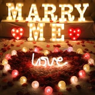 求婚MARRY ME氣球旗艦組1組(求婚佈置 氣球佈置 氣球套餐)