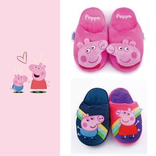 【童鞋城堡】佩佩豬 童款 冬季保暖室內拖 粉紅豬小妹(17~22cm)