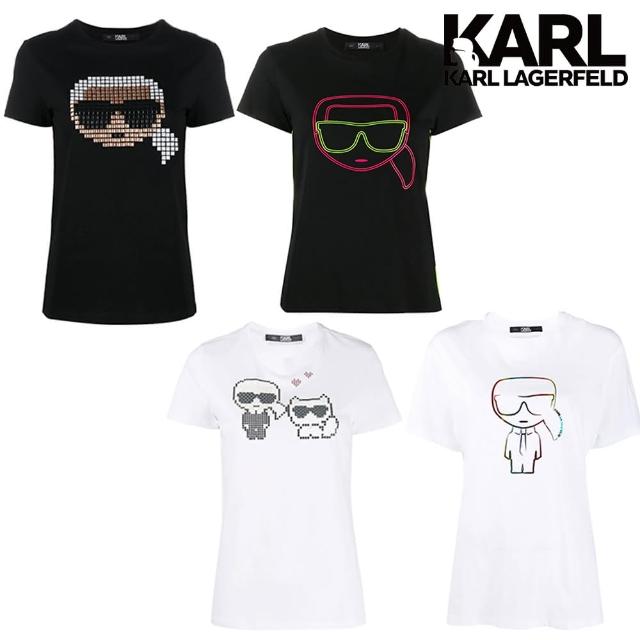 KARL LAGERFELD 卡爾【KARL LAGERFELD 卡爾】T恤 IKONIK KARL Q版老佛爺口袋任選(2020原廠公司新貨 雙12限定優惠)