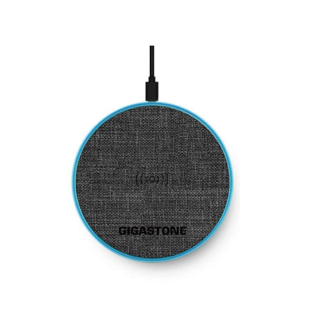 【Gigastone 立達國際】10W布質無線快充充電盤WP-5310(QI智能辨識/支援iPhone17手機/AirPods耳機)