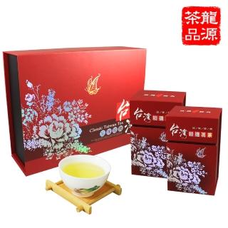 【龍源茶品】福壽梨山經典茗品烏龍茶葉禮盒150gx2罐(共0.5斤;附提袋;春茶;生青茶;無焙火;無發酵)