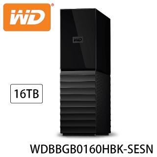 【WD 威騰】My Book 16TB USB3.0 3.5吋外接硬碟(WDBBGB0160HBK-SESN)