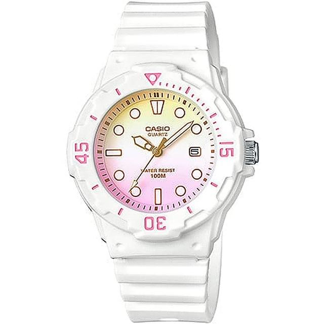 【CASIO 卡西歐】潛水風格輕巧迷你運動女錶-LRW-200H系列 情人節 送禮(20款可選)