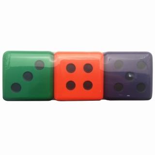 泡棉3入炫彩骰子組