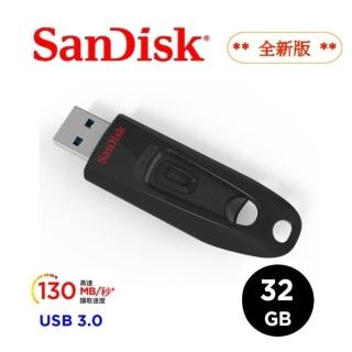 【SanDisk 晟碟】[全新版] 32GB Ultra 隱藏式USB3.0接埠 高速130MB/秒 隨身碟(USB 3.0 高速隨身碟)