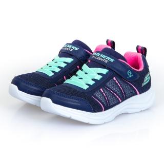 【SKECHERS】女童系列 GLIMMER KICKS 燈鞋(302302LNVY)
