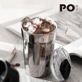 【PO:】ICONY MUG棱角保溫杯300ml(銀色)