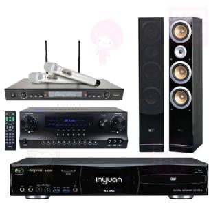 【音圓】點歌機4TB+擴大機+無線麥克風+喇叭(S-2001 N2-550+DW1+SR-928PRO+QX900F)