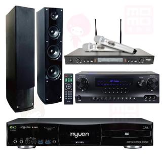 【音圓】點歌機4TB+擴大機+無線麥克風+喇叭(S-2001 N2-350+DW1+SR-928PRO+AS-138)