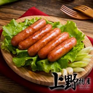 【中秋烤肉 上野物產】台灣豬 波滋波茲 台東飛魚卵香腸 x6包(300g土10%/包 烤肉  烤肉組 燒肉)