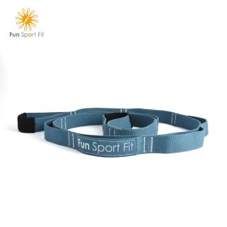 【Fun Sport】立肌靈-環節式拉筋繩 瑜珈伸展繩 拉筋帶 助展帶 stretch strap-1入(瑜珈 伸展帶)
