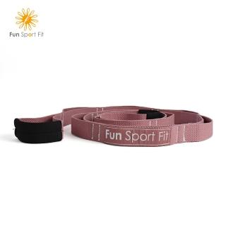 【Fun Sport】立肌靈-環節式拉筋繩 瑜珈伸展繩 拉筋帶 助展帶 stretch strap-1入(瑜珈 伸展帶)