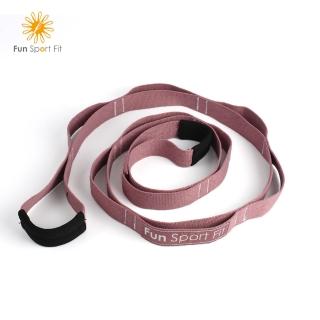 【Fun Sport】立肌靈-環節式拉筋繩 瑜珈伸展繩 拉筋帶 助展帶 stretch strap-1入(瑜珈 伸展帶)