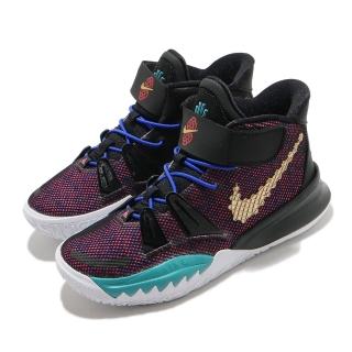 【NIKE 耐吉】籃球鞋 Kyrie 7 CNY 運動 童鞋 氣墊 避震 包覆 明星款 中童 球鞋 黑 粉(CW3240-001)
