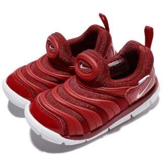 【NIKE 耐吉】休閒鞋 Dynamo Free TD 小童鞋 運動 休閒 慢跑 襪套式 透氣 輕量 紅 白(343938-621)
