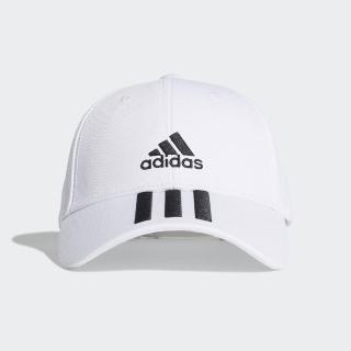 【adidas 愛迪達】帽子 男女款 棒球帽 老帽 遮陽帽BBALL 3S CAP CT 白 FQ5411