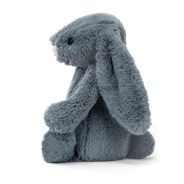 Jellycat 31公分莫蘭迪藍安撫兔子 Bashful Dusky Blue Bunny Momo購物網