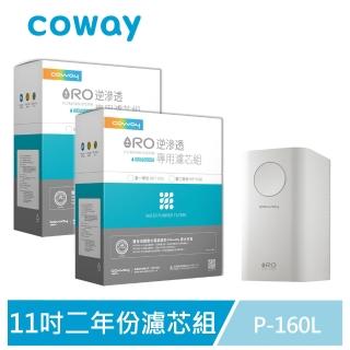 【Coway】RO逆滲透專用濾芯組11吋第一年+第二年份全套濾芯組(適用P-160L淨水器)