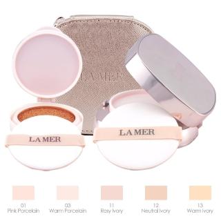 【LA MER 海洋拉娜】奇蹟煥采氣墊粉霜〈SPF20〉24g（12g x 2）+ 專屬氣墊包（百貨公司貨）