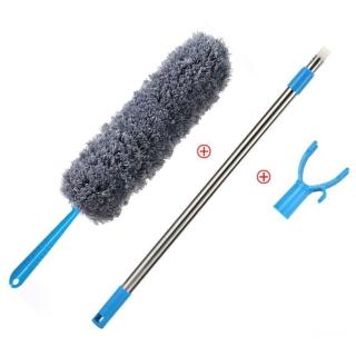 【杏屋家居】伸縮除塵清潔刷/雞毛撢子/可水洗可彎曲清潔刷(灰色)