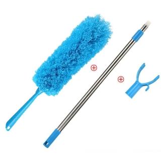 【杏屋家居】伸縮除塵清潔刷/雞毛撢子/可水洗可彎曲清潔刷(藍)