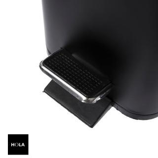 【HOLA】羅傑長形緩降垃圾桶5L-霧黑