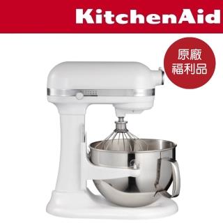 【KitchenAid】福利品 5.7公升/6Q桌上型攪拌機-升降型(牛奶白)