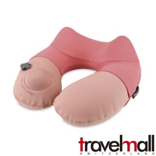 【astelar idea】Travelmall 手動旅行充氣頸枕(粉紅)