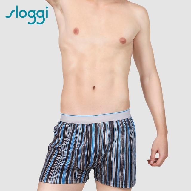 【sloggi】sloggi Men Zebra系列寬鬆平口褲 M-XXL 藍色條紋(G918805 B5)